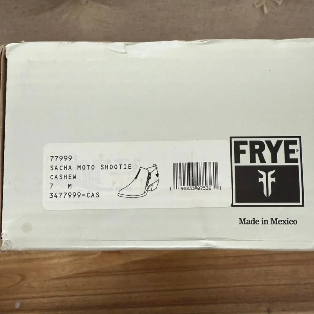 Frye Sacha Moto Shootie Cashew Bootie - Picture 13 of 14